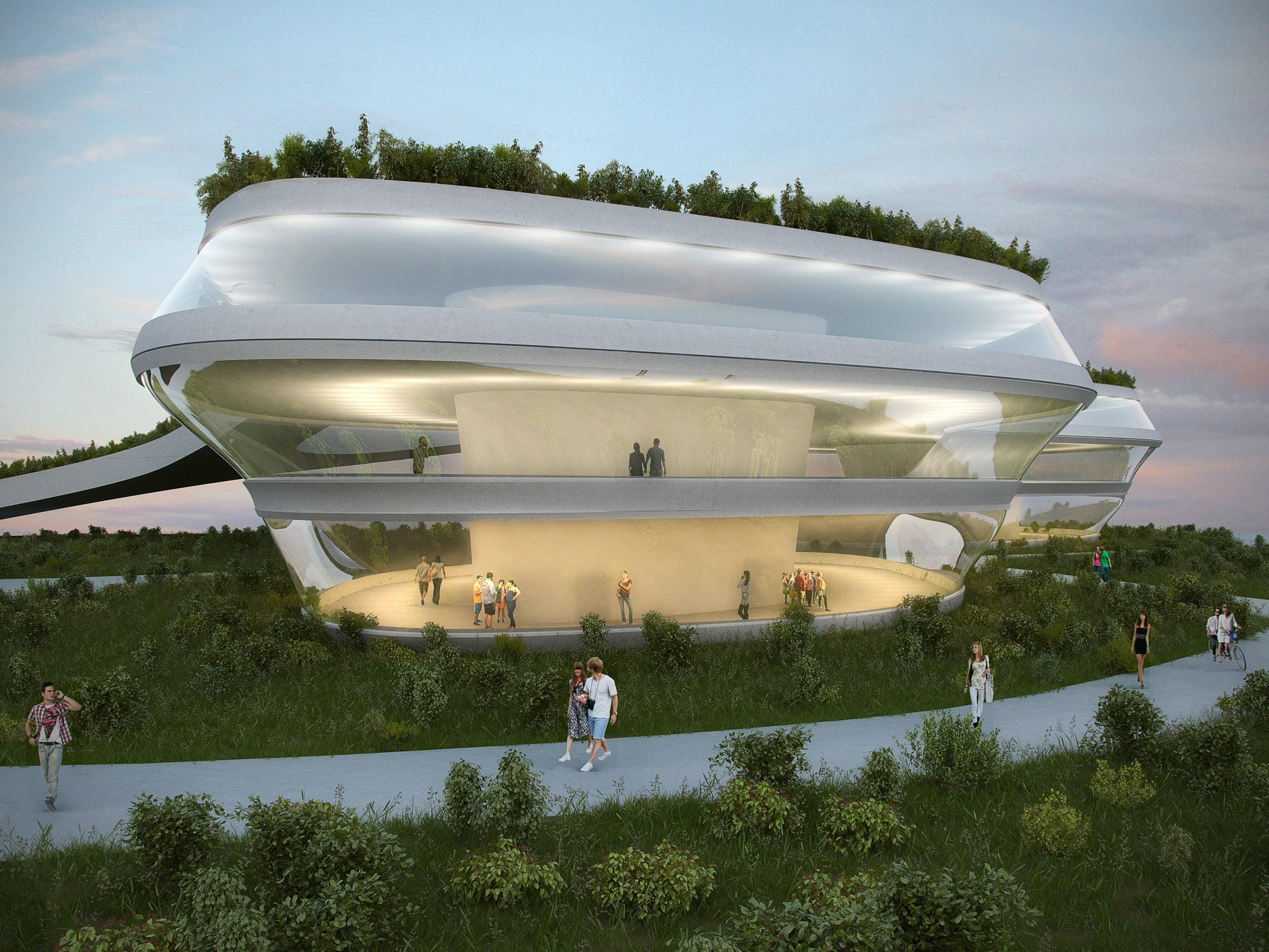 Fluid Building by the River image